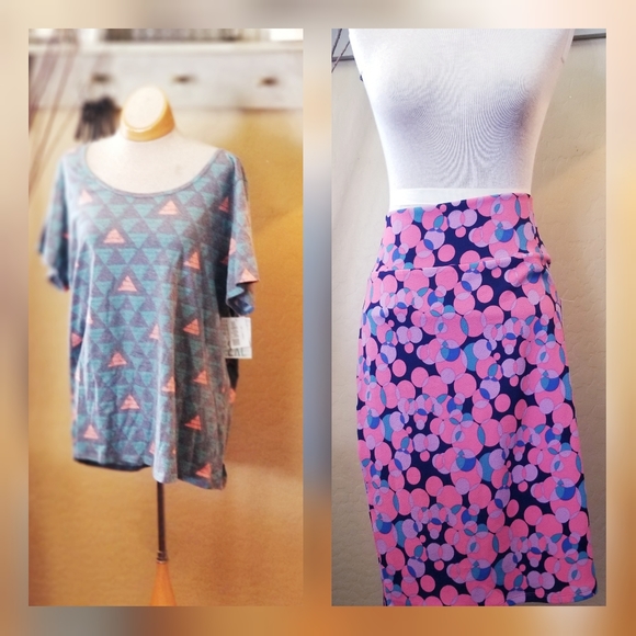 🌿NWT 2️⃣pack -2XL Lularoe bundle skirt&top🌿